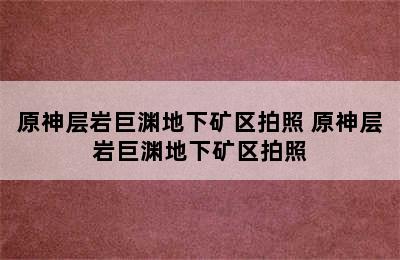 原神层岩巨渊地下矿区拍照 原神层岩巨渊地下矿区拍照